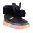 Bota Infantil Menina Novopé 50001375 Preto/Rosa