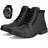 Bota Masculina Casual Cano Curto Cadarço + Relógio Kit Preto