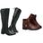 Botas Feminina Montaria Cano Longo E Coturno Pack 2 Pares - Prancho.com