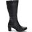 Botas Femininas Cano Médio Salto Grosso 2001/01 Preto