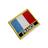 BP0031N-011 Bandeira França Patch Bordado 5,74,8 cm