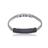 Bracelete Aço 21Cm 2 Fileiras Steel Seta Com Placa Black