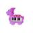 Brinquedo Infantil Musical Teclado Baby Dinossauro 8 Teclas