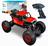 Brinquedo Infantil Para Asfalto Terra Grama Carrinho de Controle Remoto Com Suspensão Off-Road Big Foot Vermelho Metálic