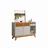 Buffet com 2 Portas 1 Gaveta 1 Nicho em MDP/MDF Nature/Off White