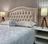 Cabeceira Cama Casal Capitonê Sophia Provençal Corano Bege 60 RBL