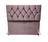 Cabeceira capitonê c/ pés p/ cama box padrão 1,38 cm  - rose