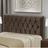 Cabeceira de Cama Box Casal 140 cm Capitone Istambul Dobuê  - Marrom