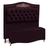 Cabeceira e Calçadeira Baú Cama Box Casal King Size Belize 195cm Luxor Roxo - Abmaza