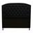 Cabeceira Estofada Geovana com Capitonê para Cama Box King Size 195cm Suede Preto