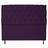 Cabeceira Estofada Liverpool 195 cm King Size Suede Roxo - Doce Sonho Móveis