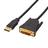 Cabo DisplayPort para monitor DVI Amazon Basics, pacote com 10 unidades de 1,8 m