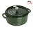 Caçarola Redonda Ferro Fundido 24 Cm Verde Staub