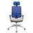 Cadeira Office Brizza Tela Azul Com Encosto Assento Poliéster Fendi Autocompensador 126cm - 63153