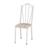 Cadeira Tubular Branca 021 Assento Rattan