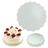 Cake Board 24 Cm Base para Bolo Ondulada 5 Unidades Mdf Branco  Digoarts 