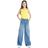 Calça Jeans Wide Leg Extreme Infantil Feminina Mania Kids