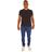 Calça Slim Masculina Versátil Lisa Jeans Linha Premium com Bolso Barra Simples Clássica Confortável