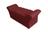 Calçadeira Baú Com Capitonê Veneza Cama Queen 160 cm Suede Vermelho Bordo DL Decor