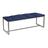 Calçadeira Industrial Carla 160cm Queen Size Quarto Box Cama Ferro Cinza material sintético Azul Marinho - Ahz Móveis