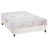 Cama Box Casal: Colchão Espuma Luckspuma D45 Gran Luck + Base CRC Courano White(138x188)