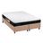 Cama Box King: Colchão Espuma D45 Castor  Black e White + Base CRC Suede Clean(193x203)