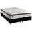 Cama Box King: Colchão Molas Plumatex MasterPocket Ensacadas Personalle + Base CRC Suede Black(193x203)