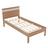 Cama De Solteiro Madeira Cm8010 Amêndoa/branco