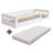 Cama Infantil Montessoriana Solteiro 84 x 195 cm Com Colchão Branco Jarne Completa Móveis