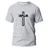 Camiseta Algodão Premium Estampa Digital Cruz Jesus Cristo