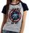 Camiseta Baby Look Blusa Feminina Capitão América Escudo End Line