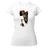 Camiseta Baby Look  Caveira jovem rasgando camiseta