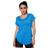 Camiseta Fitness Feminina Para Academia Gola Redonda Microfuros Ideal Para Esportes Donna Martins