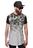 Camiseta Longline Caveira Floral East Side NY Degradê