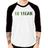 Camiseta Raglan Go Vegan Manga 3/4 - Foca na Moda