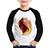 Camiseta Raglan Infantil Melisandre Art Manga Longa - Foca na Moda