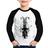 Camiseta Raglan Infantil Motociclista na floresta Manga Longa - Foca na Moda