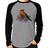 Camiseta Raglan Pássaro e Flores Manga Longa - Foca na Moda