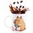 Caneca de Porcelana Capivara 325ml Reading Concentrated