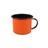 Caneca Média Esmaltada Laranja 160 ml Ewel