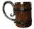 Caneca Resinada Barril Medieval Madeira Rustica Grande 600Ml