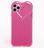 Capa Capinha iPhone 11 PRO MAX Rosa Pink Com Proteção de Câmera Emborrachada Feminina Fechada Fofa Resistente Coração Brilhante