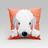 Capa de Almofada Estampada Pet Dog em Veludo Suede 45cm x 45cm - Decoração Raças Cachorros