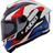 Capacete Axxis Hummer B Nighthawk E5 Branco Vermelho Azul