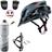 Capacete Ciclismo Bike Mtb Tsw + Garrafa Térmica + Suporte + Sinalizador