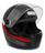 Capacete Fechado Ebf 7 Carbon Preto Vermelho tamanho 60