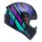 Capacete Masculino Fly Drive 2 Hg Atitude Roxo Fechado