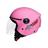 Capacete Para Moto Aberto Taurus Joy 23 Rosa 56