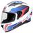 Capacete SMK Stellar Dynamo Branco/Azul/Vermelho - Tamanho 58