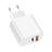 Carregador Rápido USB-C 50W PD & Quick Charge 3.0 - Samsung S23 Ultra, Huawei e iPhone